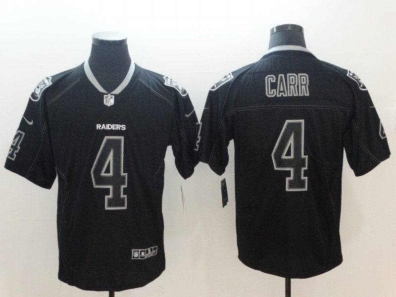 Men's Las Vegas Raiders Derek Carr #4 Black Jersey